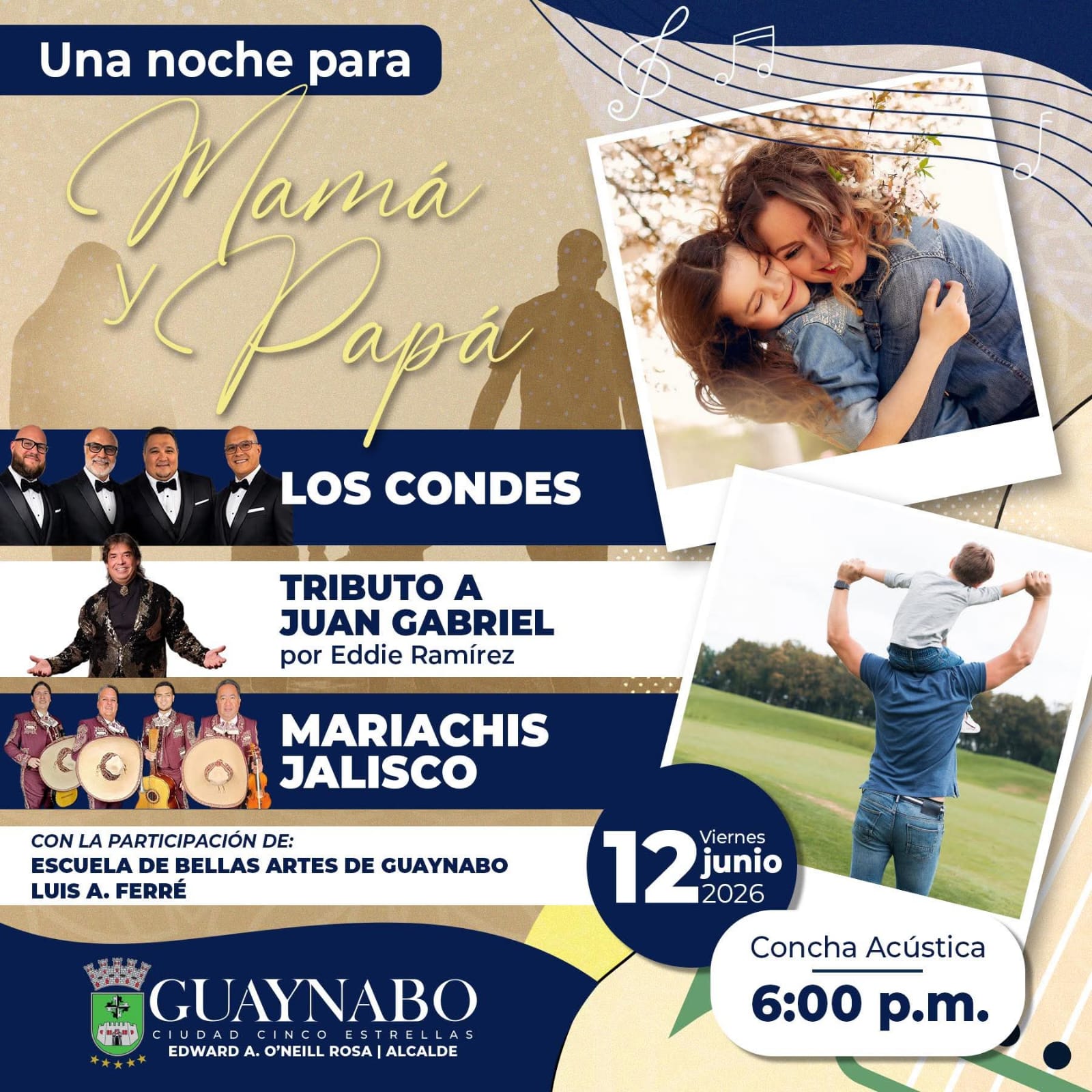 Evento Una noche para Mamá y Papá